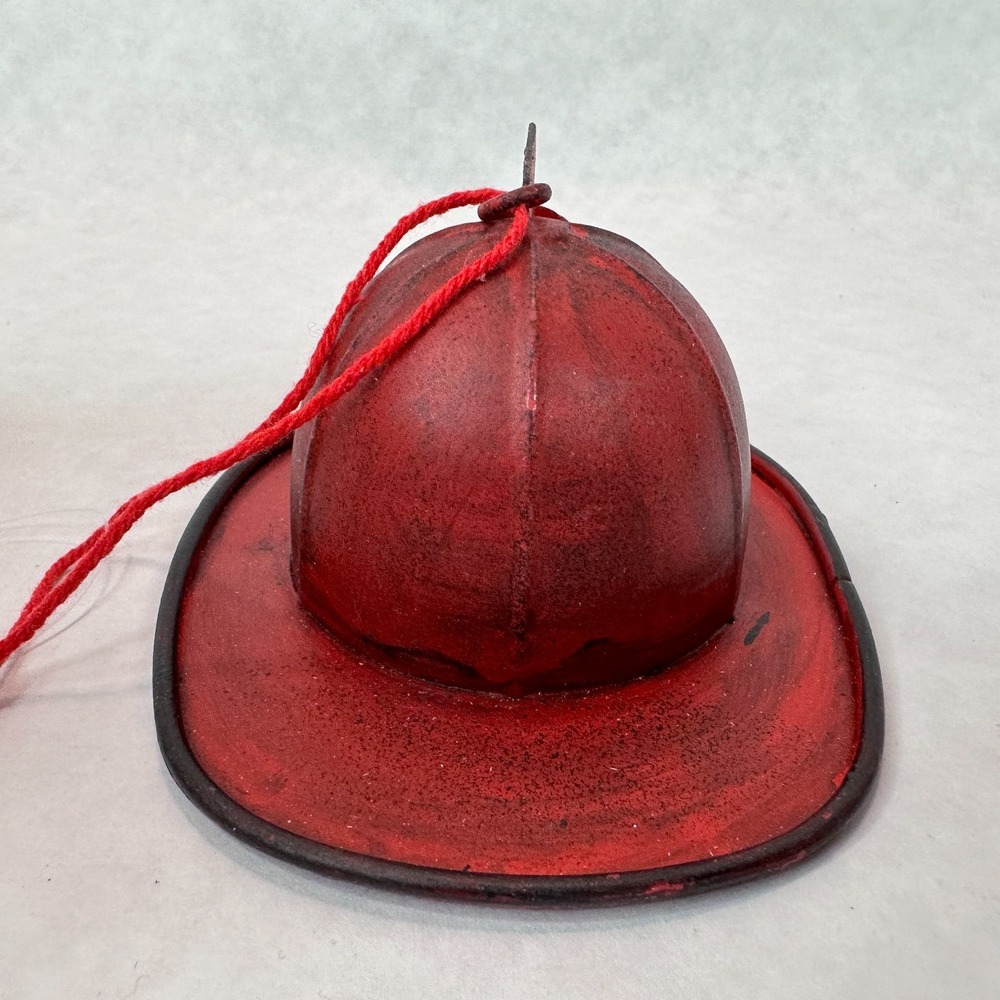 Fire Fighter Christmas Ornament Set of 3 Fire Truck Helmet Fireman Captain NEW - Picture 14 of 16